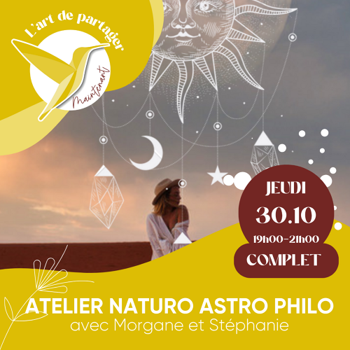 Événement ATELIER Naturo Astro Philo- Avec Stéphanie et Morgane
