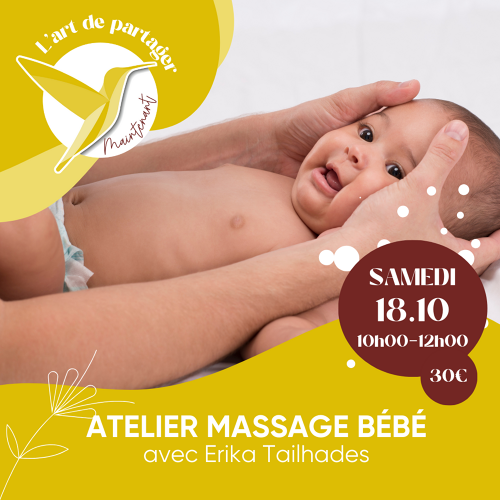 Événement Atelier massage bébé - Par Érika Tailhades