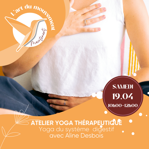 Événement Atelier Yogathérapie - Yoga du système digestif - Aline Desbois