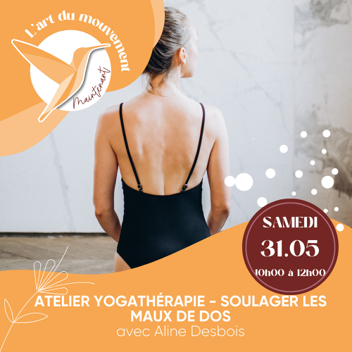 Événement Atelier Yogahérapie - Soulager les maux de dos - Par Aline Desbois