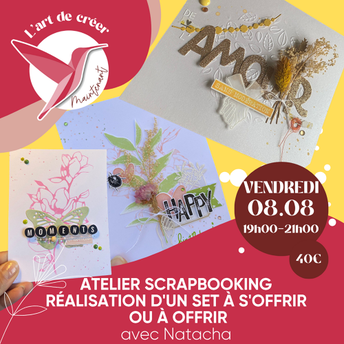 Événement Atelier Scrapbooking - Réalisation d'un kit à s'offrir ou à offrir - Avec Natacha