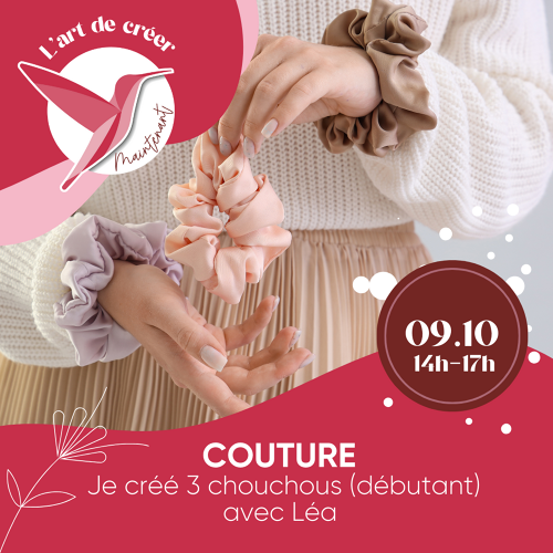 L'Art de Vivre Maintenant | Atelier couture - création de chouchous - Par Léa Mazières