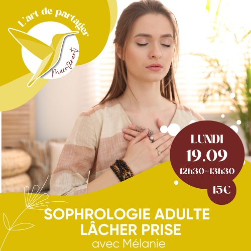 Événement Atelier Sophrologie adulte  - Lâcher prise - avec Mélanie