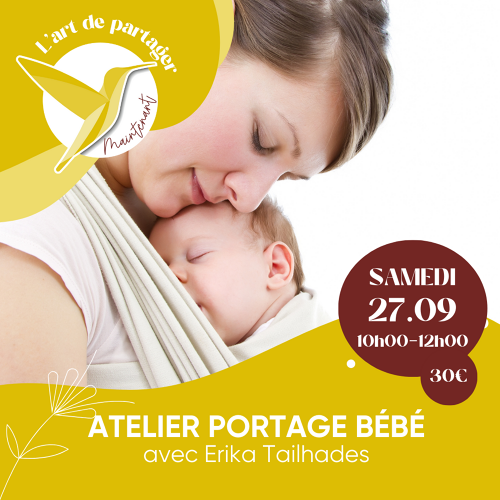 Événement Atelier portage bébé - Par Érika Tailhades