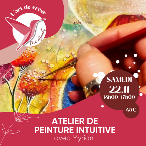 Événement Atelier peinture intuitive - Avec Myriam Lepori