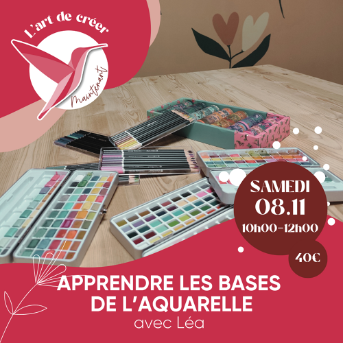 Événement Aquarelle - Apprendre les bases pour débutant