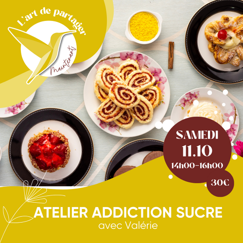Événement Atelier sensibilisation addiction au Sucre - par Valérie Lacombe