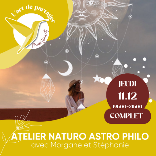 Événement ATELIER Naturo Astro Philo- Avec Stéphanie et Morgane